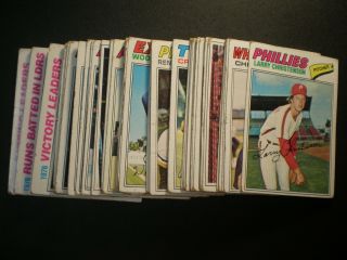1977 Topps Vintage Baseball Starter Set Of 562 Different Cards