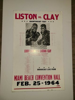 Rare - Sonny Liston Vs Cassius Clay Heavyweight Fight - Feb 25,  1964 Miami Florida