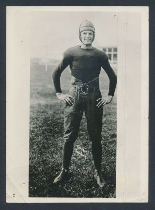 1922 Paul Goebel Michigan Football All American Vintage Photo By Underwood