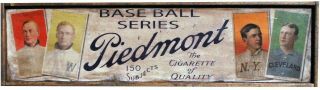 Antique Style T206 Piedmont & Gypsy Queen Baseball Signs Framed