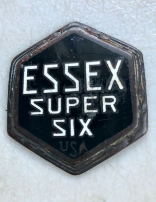 1929 Essex Six Emblem Grille Badge For Colletion By Hudson Motor Car Co.