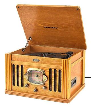 Vintage Crosley Music Center Cr - 67 Am/fm Radio Cassette Record Player System