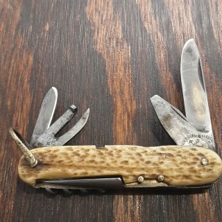 Rich A Herder Knife Made In Solingen Germany Parts Repair Vintage Pocket