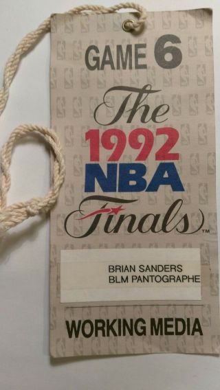 1992 Chicago Bulls Nba Finals Game 6 Ticket Pass (bulls Win Title)