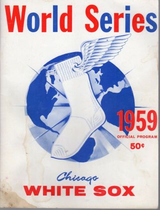 1959 World Series Program Los Angeles Dodgers Chicago White Sox,  Unscored Fair
