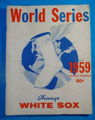 1959 Chicago White Sox World Series Official Program Unscored