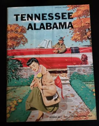 Tennessee Vols Vs Alabama 1956 Football Game Program