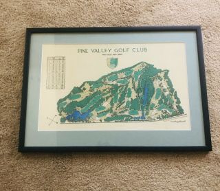 Framed Pine Valley Golf Course Layout