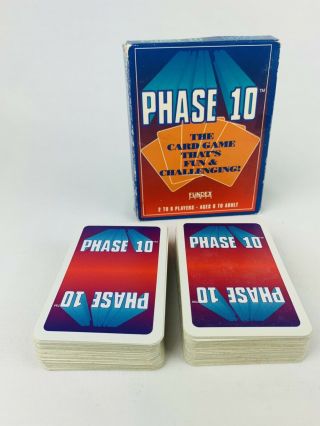 Vintage 1992 Fundex Phase 10 Card Game