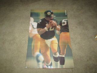 Terry Bradshaw 1976 Studio One Poster Pittsburgh Steelers 24 X 36 Nos