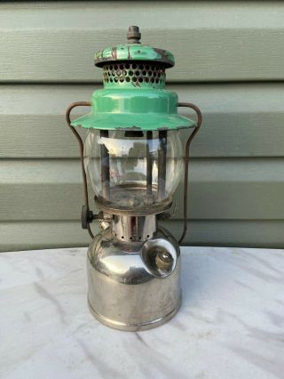 1936 CANADIAN COLEMAN MODEL 242 LANTERN GREEN AND NICKEL 2