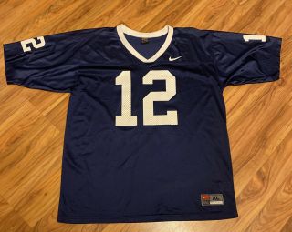 Vintage Penn State Nittany Lions 12 Authentic Team Apparel Nike Team Jersey Xl