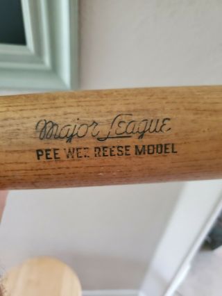 Vintage Pee Wee Reese Model Hutch Wood Baseball Bat Hutchinson Bros.  Rare Unique