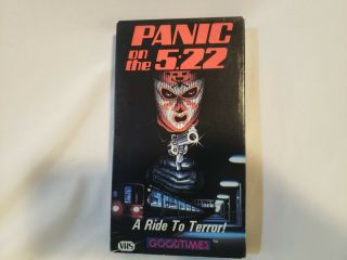 Vintage Panic On The 5:22 Vhs Tape 1974 Tv Horror Film -