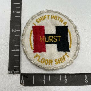 Vtg Shifter Hurst Floor Shift Advertising Patch (car Auto Related) C94x