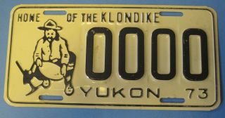 1973 Yukon Sample License Plate Home Of The Klondike