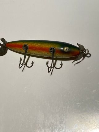 Vintage Shakespeare Jim Dandy Crippled Minnow Scale Finish Fishing Lure