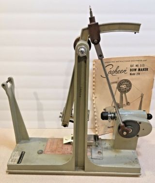 Vintage 3M Sasheen S - 72 Bow Making Machine,  EUC 2