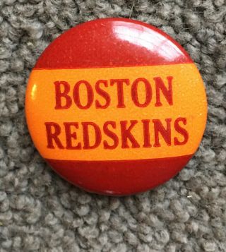 Vintage Boston Redskins Nfl Team Pinback Pin Button Boston Ma
