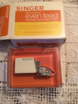 Vintage Singer Smooth And Even Feed Sewing Machine Foot C - 400 Nos
