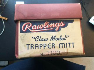 Rawlings T100 Trapper Model Baseball Glove With Box
