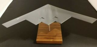 Vintage 1989 US Air Force Northrop B - 2 Stealth Bomber model w/ Wood Stand 3