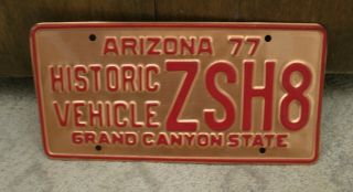 B17 - Arizona Copper Historic Vehicle License Plate Zsh8