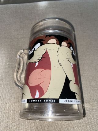 Vintage 1996 Taz Frosty Freezer Mug Looney Tunes Warner Bros Tasmanian Devil