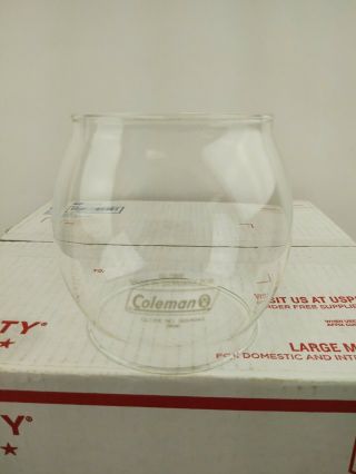Coleman 200a Lantern Globe 200a043 Made In Germany Globe White Letters