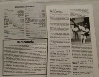 Beisbol Profesional de Puerto Rico.  Recuento Temporada 1992 - 93. 3