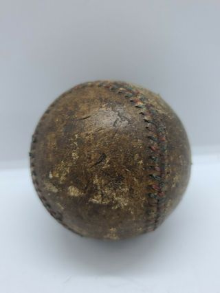 Vintage Antique Baseball Figure 8 Stitched Leather Ball