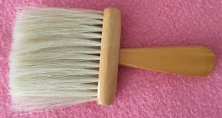 Vintage Soft Natural Bristled Clothing Grooming Brush Light Colored Wood Handle
