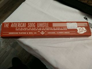 Vintage American Plating Song Whistle By American Plating & Mfg.  Co.