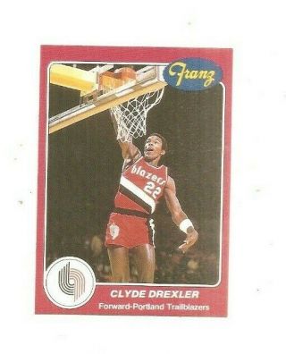 1984 - 85 Star Company Franz Trail Blazers Clyde Drexler Rookie