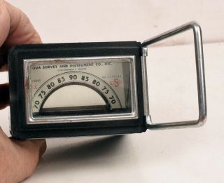 Vintage Aqua Valve Box Locator Compass In Case