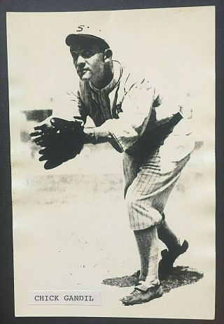 Chick Gandil Vintage Baseball Photo George Burke 4x6 " Black Sox 1919 Scandal Wow