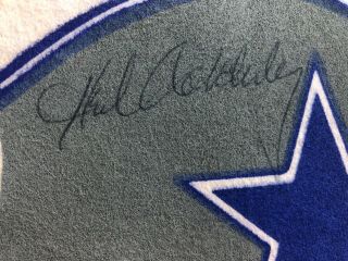Vintage 1971 Dallas Cowboys Full Size pennant autographed by Herb Adderley. 2