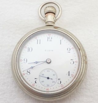 Antique 18s Elgin Grade 288 7j Pocket Watch