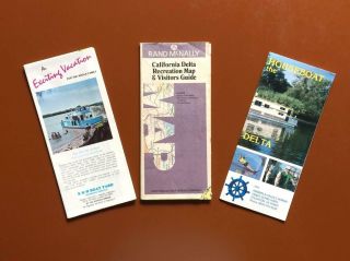 Vintage Maps/guides/brochures For The California Delta