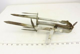 Vintage Victor Plunger Style Mole Trap For Quick Kill Garden Trapping Usa