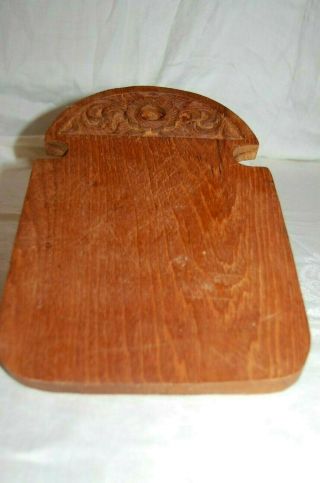 Antique Vintage Carved Wooden Bread Cheese Cutting Board Unique