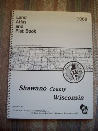 Shawano County Wisconsin Atlas & Plat Book 1988
