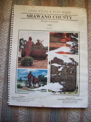Shawano County Wisconsin Atlas & Plat Book 1992