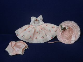 Vintage 1953 Nancy Ann Muffie Outfit 609 " Muffie Irrisistible " In Exc