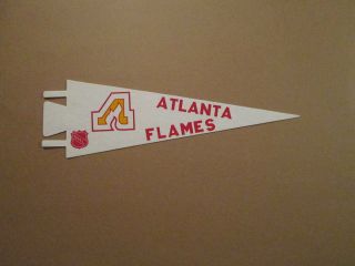 Nhl Atlanta Flames Vintage 8x27 Logo Hockey Pennant