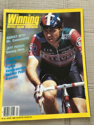 Winning Bicycle Racing Illustrated 33 April 1986,  Vintage,  Leonard Harvey Nitz