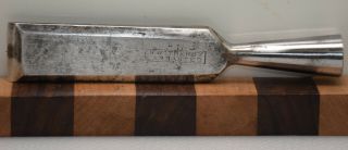 Vintage 1 " T.  H.  Witherby Bevel Edge Socket Firmer Chisel (k232)