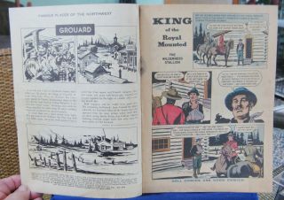 vintage Zane Grey ' s King of the Royal Mounted Comic 1957 24 Dell FN/VF 3
