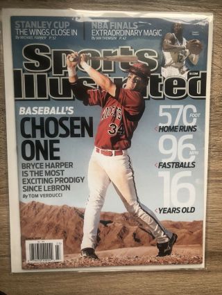 June 8,  2009 Bryce Harper Rc First Sports Illustrated No Label Newsstand