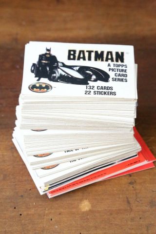 Vintage Topps Batman Movie Trading Cards And Stickers 1989 Set Joker Batmobile